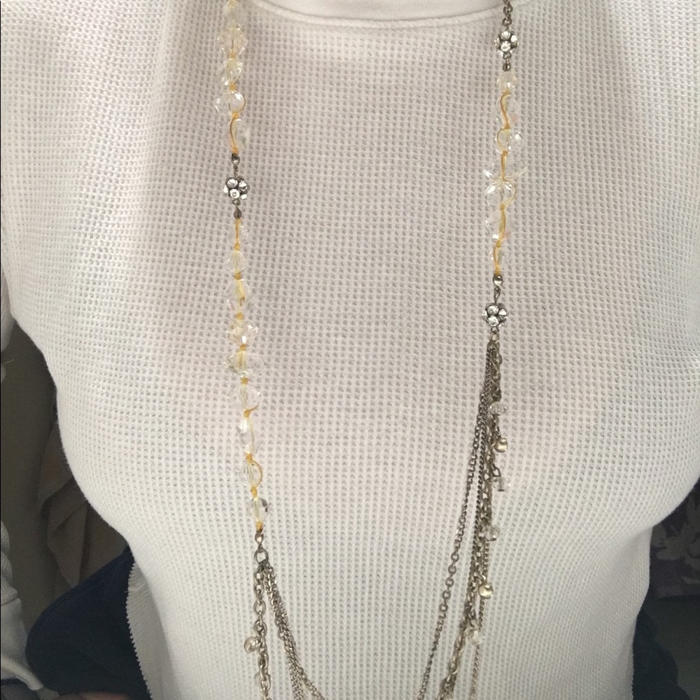 LOFT Long Chain Detailed Necklace